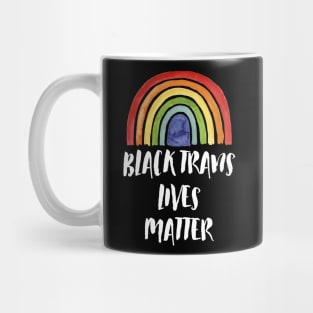 Black Trans Lives Matter LGBT Rainbow Mug